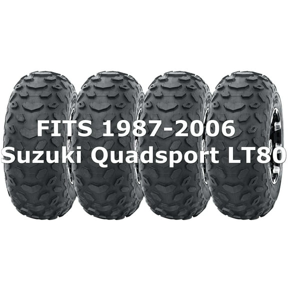 Set 4 1987-2006 Suzuki Quadsport LT80 WANDA Sport ATV tires 19x7-8 19x7x8