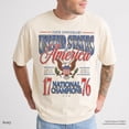 thumbnail image 2 of July 4th 1776 National Champions Funny T Shirt America 250th Anniversary Oversized Tee Distressed Americana, 2 of 6