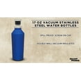 thumbnail image 3 of Stainless Steel Water Bottles - 6 pack - 17 oz - Vacuum Sealed Double Walled Reusable Sports Bottle - Keeps Drink Cold For All Day Hiking - Blue, 3 of 5