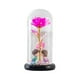 thumbnail image 3 of Flor artificial Rosa, en una de cristal Luz LED Adornos hechos a mano Arreglo Rosa Eterna para siempre Rosa para el día de la madre , Rosa roja, 3 of 9