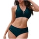 thumbnail image 2 of Traje de baño para mujer, bikini de tirantes sin espalda de color liso para mujer, trajes de baño para mujer, conjuntos de bikini para mujer, trajes de baño de bikini para mujer, 2 of 3