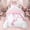 Monogrammed A, variant on Erosebridal Girls Pink Bow Twin Bedding, A Letter Duvet Cover Set, Princess Style Bedroom Decor, Pink Reversible 2 Pieces, 1 Duvet Cover and 1 Pillowcase (No Comforter)
