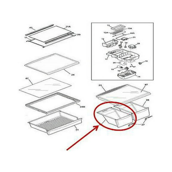 FRIGIDAIRE 242218506 PAN - OEM PART