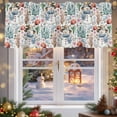 thumbnail image 5 of Christmas Ocean Valances for Windows, 54 x 18in, Snowman Shell Conch Starfish White Rod Pocket Kitchen Valance Curtain Light Filtering Window Treatments for Living Room Bedroom, 1 Panel, 5 of 7