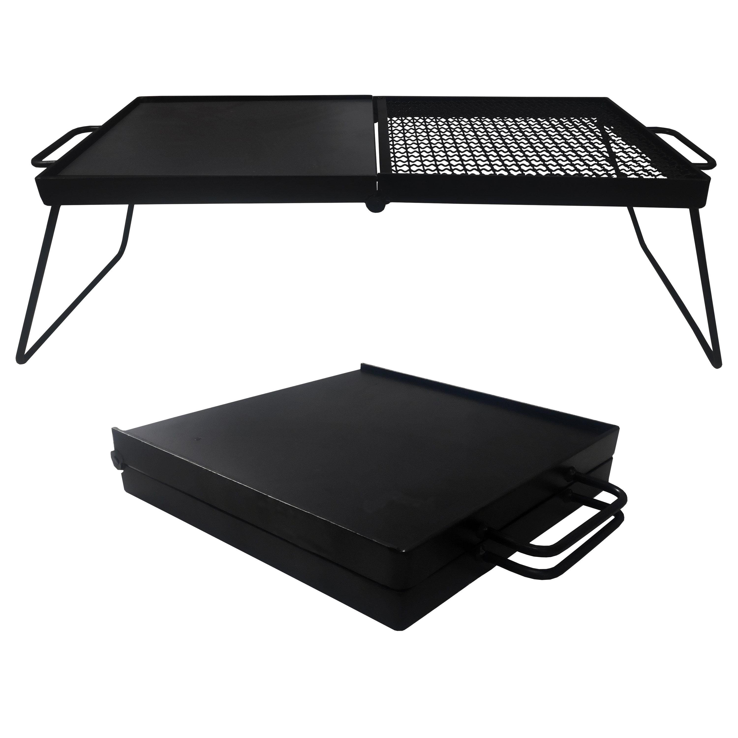 Portable Camping Grill and Griddle Grate 24 Inch X 12 Inch, Heavy Duty