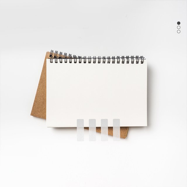 Minkissy 2 Sets Adhesive Tabs Page Tabs White BOPP Secure Attachment For Readers Notebooks