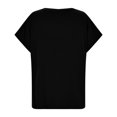 thumbnail image 7 of Women's Casual Crew Neck Loose Top Short Sleeve T Shirt Womens T Shirts Short Sleeve Tee Shirts Girls Rayon Long Sleeve Shirt Women Women Shirts Summer Sports Women Womens Tee Shirts Workout Loose, 7 of 7