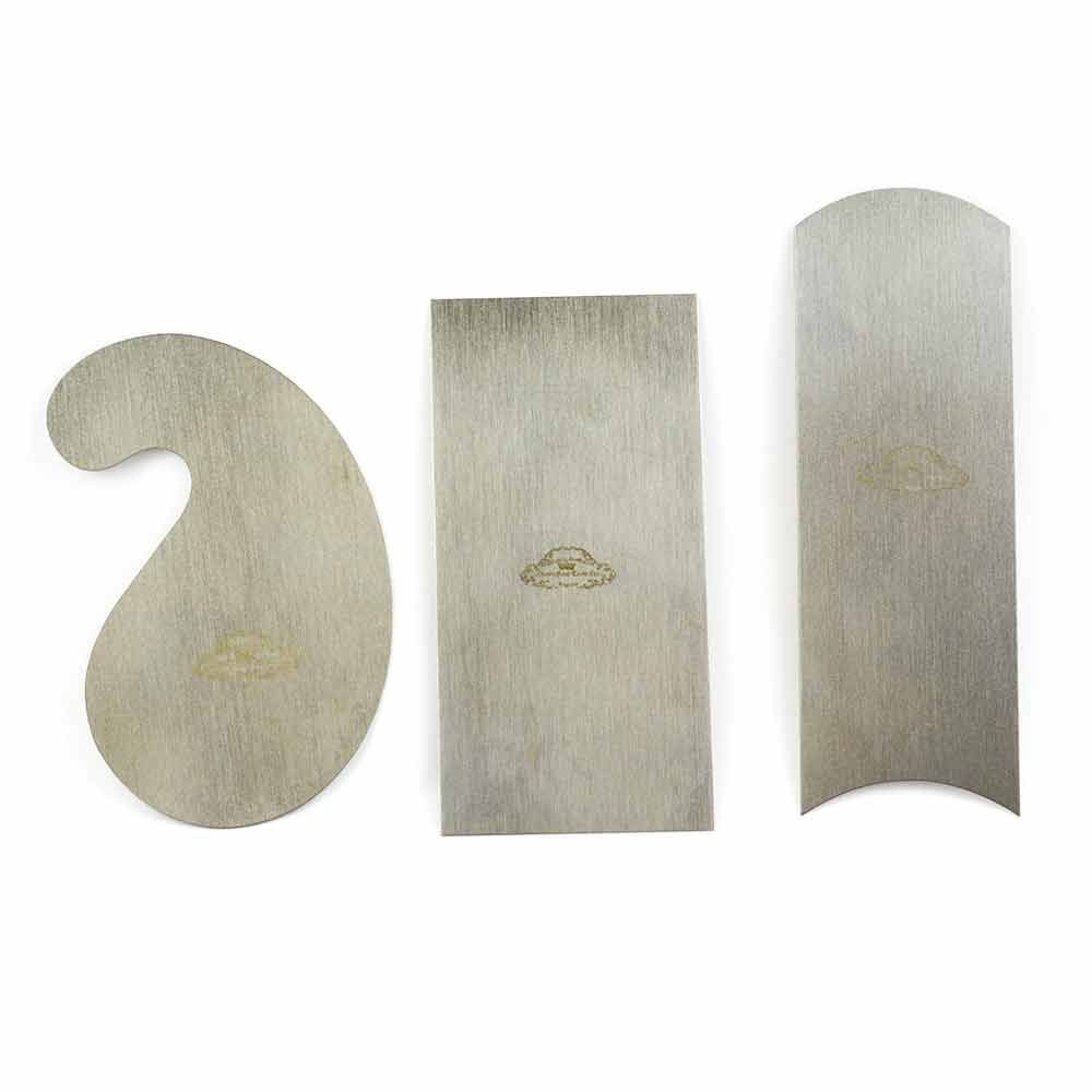 Crown 376 Cabinet Scraper Set, 3-Piece, 2-1 2-Inch by 5-Inch, Gooseneck, Curved by Big Horn