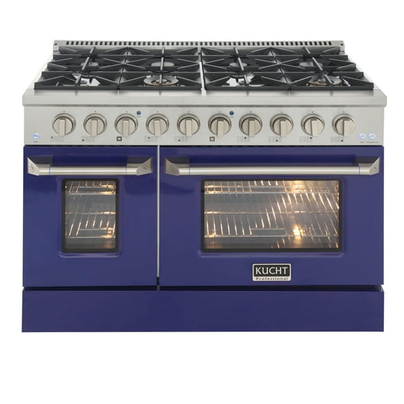 KUCHT Professional 48-in Propane Gas Range with 8 Burners Grill/Griddle and Convection Oven