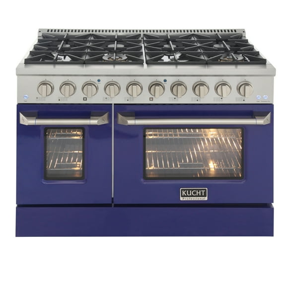 KUCHT Professional 48-in Natural Gas Range with 8 Burners Grill/Griddle and Convection Oven