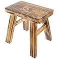 thumbnail image 5 of SOPOTUTU Light Brown Wood Step Stool Perfect for Bathroom and Bedroom Vanity Use Home Furniture, 5 of 8
