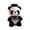 Hot Pink, variant on zhonghuaying Graduation Themed Panda Stuffed Figure with Doctor Cap and Colorful Tassel Scarf Design for Grad Event Layout Home Sofa Setting Party Desktop Embellishment Yellow