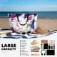 thumbnail image 5 of Fotbe Colorful Bulldog Bolsa de Viaje para Playa - Resistente al Agua, Bolsa Tote de Gran Capacidad y Ligera con 7 Bolsillos para Mujeres y Hombres, 5 of 7