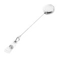 thumbnail image 4 of Retractable Ski Pass ID Card Badge Holder Key Chain Reels With Clip White, 4 of 5