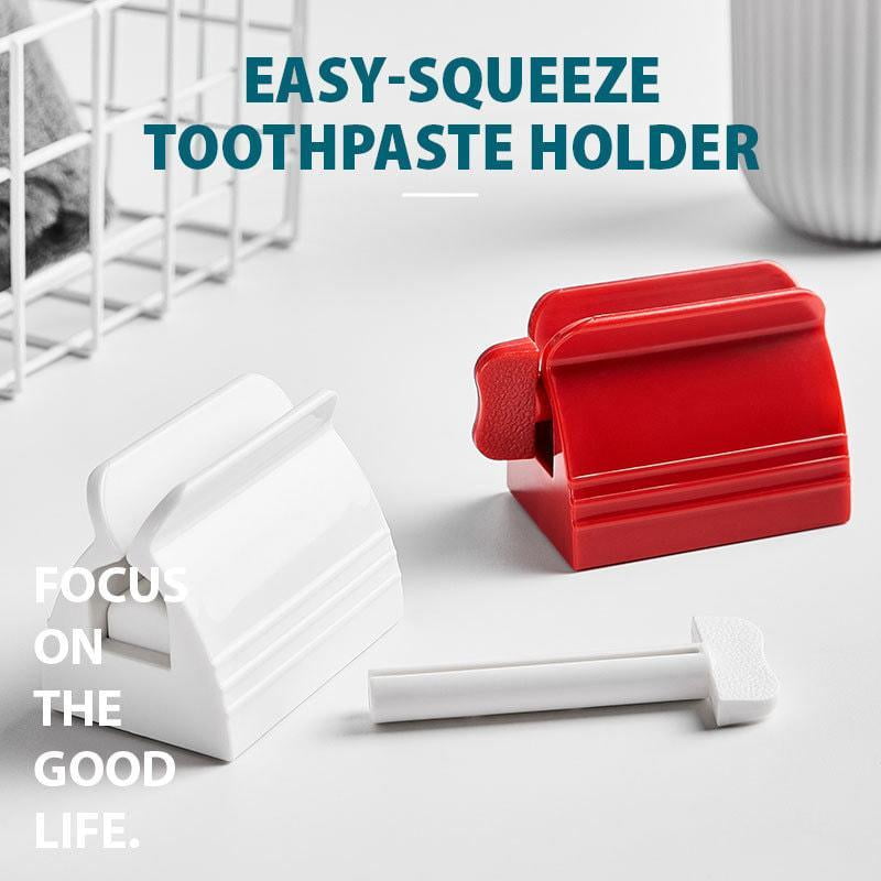 Toothpaste Holder Easy to Squeeze Toothpaste Holder,Red
