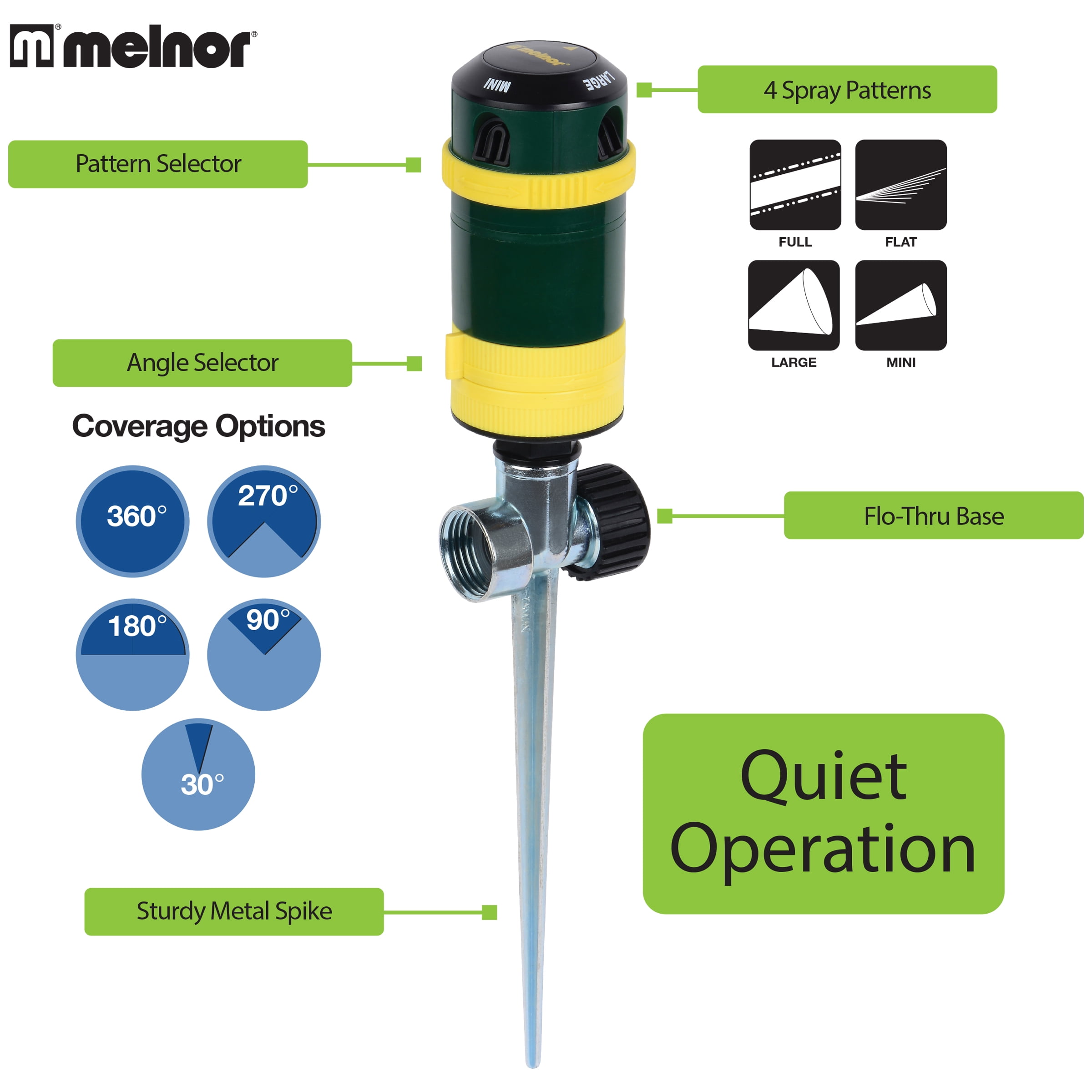Melnor 4-Pattern Rotary Sprinkler