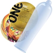 ONE Legend + Brass Lunamax Pocket Case, Premium Lubricated Latex -Large Condoms 12 Count (Retail Packaging)