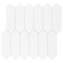 Sunwings Peel and Stick Backsplash Tile in Long Hexagon for Kitchen Bathroom Fireplace (10 Tiles)