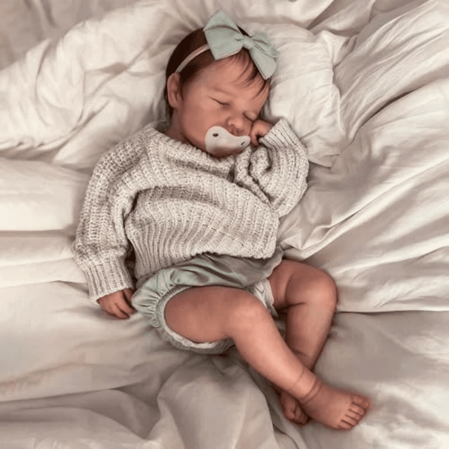 Lifelike Cute Reborn Baby Dolls Full Body Silicone 20 inch Sleeping Reborn Newborn Baby Realistic Girl Real Life Doll Toys for gift