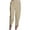 Khaki, variant on Simua Women's Capris Pants Cotton Linen Casual Summer Straight Leg Loose Elastic Waist Cropped Trousers
