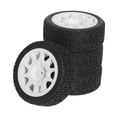 thumbnail image 2 of 4 neumáticos para ruedas de coche RC TT01, escala 1:10, accesorio de modificación RC, piezas de mejora resistentes. blanco, 2 of 9