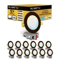 thumbnail image 1 of Luminaria NUWATT, paquete de 12 pulgadas, LED bronce, regulable, 1 of 9