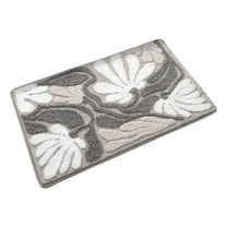 Beautynvta Front Door Mat Outside Entrance, Flocking Jacquard Floor Mat, Heavy Duty Welcome Doormat, Porch Patio Entrance Mats, Non-Slip Absorbent Bathroom Mat, 15.7''x23.6''