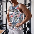 thumbnail image 5 of Salouo Flamingo And Zebra for Men's Tank Tops,Sleeveless Muscle Shirts for Men Quick Dry Workout Tank Top Gym Muscle Tee Fitness Bodybuilding Sleeveless T Shirt-4X-Large, 5 of 7