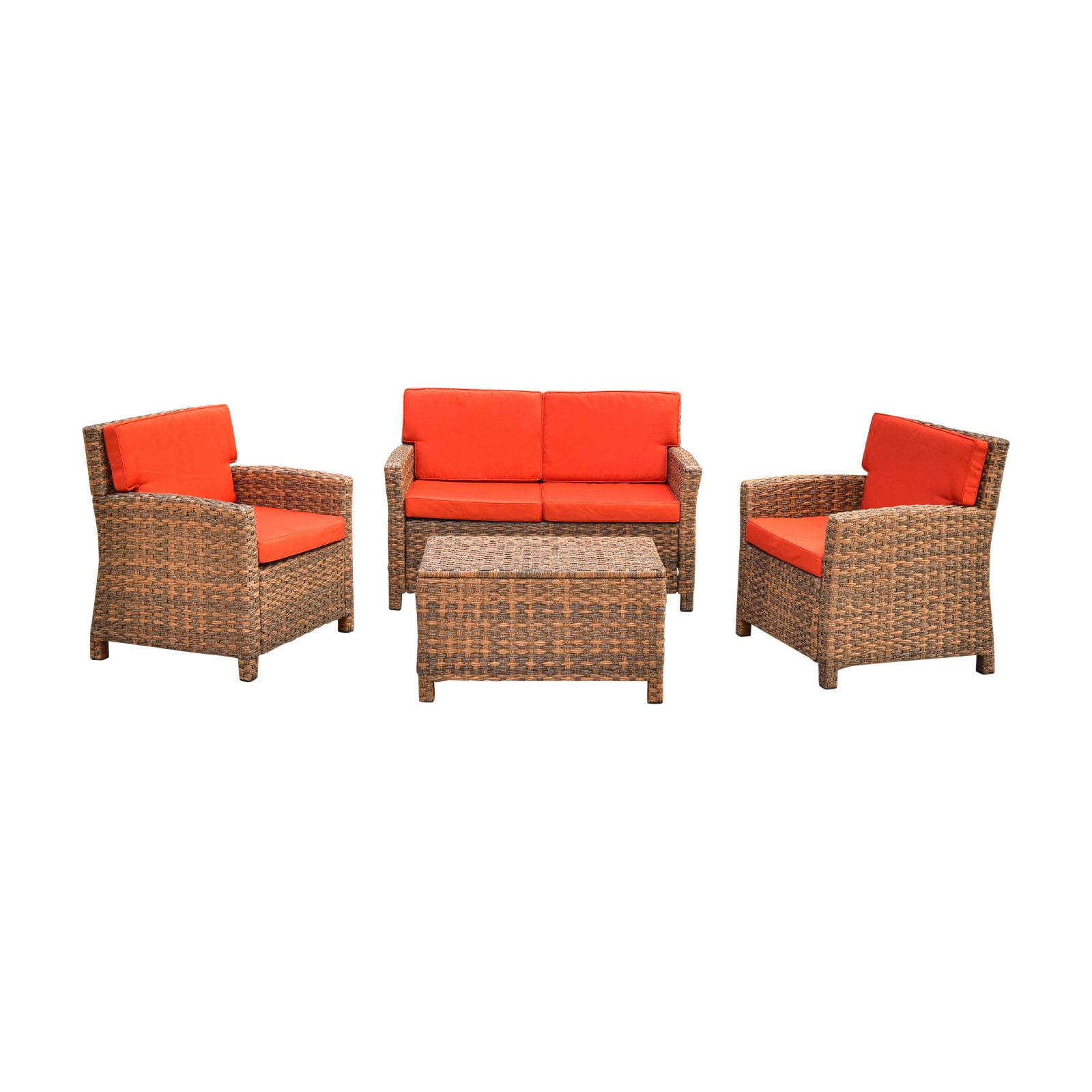International Caravan Majorca Resin Wicker 4 Piece Patio