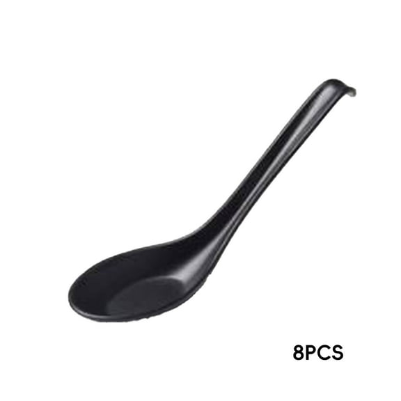 FACEGA Soup Spoons,Chic Aesthetic Plastic Soup Spoon,Great for Outdoor Events Asian Soup Spoon