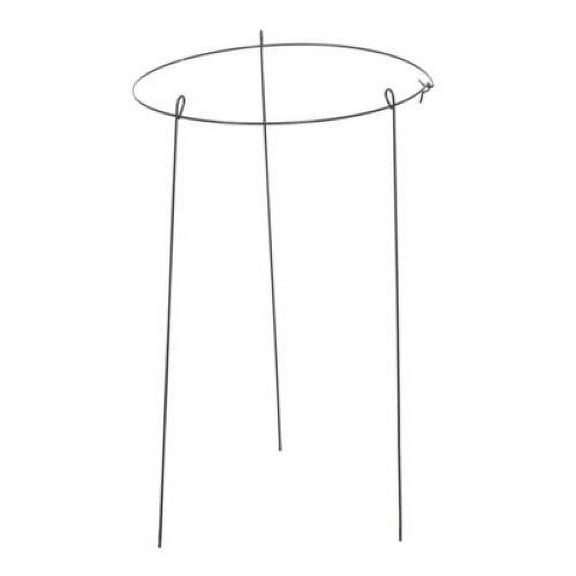Panacea 89321GT 14" Wide x 24" Tall Single Ring Green Peony Hoop Plant Support - Quantity of 6