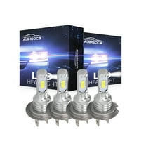 For 2021 Hyundai Ioniq, 8000LM High Low Beam, LED Headlight Bulbs Kit 6000K Super Bright Cool White Combo 4Pcs H7 300% Brighter 80W, Canbus Ready, Error Free, Easy Installation.
