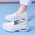 thumbnail image 4 of Slip On Shoes Women,Work Shoes Women,Women's Shoes,Nurse Shoes for Women,Women's Walking Shoes,Women's Nurse Shoes Slip On Women's Loafer Shoes Anti Slip Healthcare Work Shoes Lightweight,White,7.5, 4 of 7