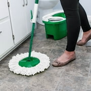 Libman Tornado Spin Mop All-in-One Floor Cleaning Kit with Advanced Microfiber Head