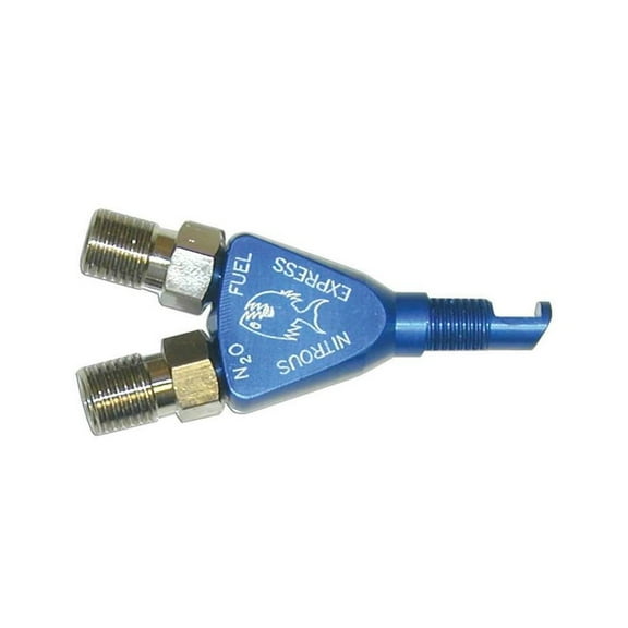 Nitrous Express Piranha Nitrous Nozzle Blue Anodized