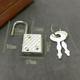 thumbnail image 4 of Vintage Padlock Lock Notebook Luggage Belt Padlock Lock with Key Locks Hardware, 4 of 4