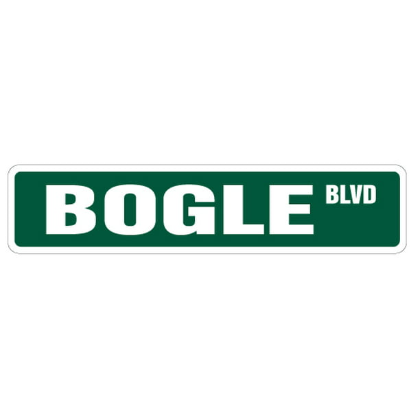 Bogle Aluminum Street Sign Dog Pet Hybrid Boxer Beagle Indoor Outdoor 18 Wide Walmart Com Walmart Com