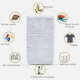 thumbnail image 6 of Mesh Shower Organizer Hanging Bathroom Caddy 6 Pockets Hang Curtain Rod with 4 Rings, Shampoo Shower Organizer, Over the Door Bathroom Storage, Quick Dry, Space Saving, White, 6 of 8