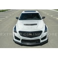 thumbnail image 4 of Extreme Online Store Replacement for 2016-2019 Cadillac CTS-V Carbon Package Style Carbon Fiber Front Bumper Lower Lip Splitter, 4 of 11