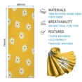 thumbnail image 2 of Yellow Daisy Flower White Blooms Pattern Hot Yoga Mat Towel Non Slip for Hot Yoga - Quick-Drying Yoga Mat Cover with 4 Corner Pockets with Travel Bag - Hot Yoga Towel Non Slip 74"x26", 2 of 6