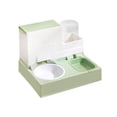 thumbnail image 2 of Juego de dispensador de agua y cuenco para comida Salvador 2 en 1 fruta verde, 2 of 10