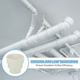 thumbnail image 4 of Uxcell 4.3" to 4"/3" Duct Reducer Adapter, Plastic Ducting Connector White, 4 of 6