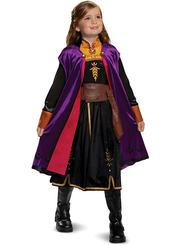 Disguise Disney Anna Frozen 2 Deluxe Girls' Halloween Costume Purple, 3T-4T