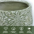 thumbnail image 4 of 3-Piece Large Concrete Planter Set for Indoor & Outdoor Use - Round Garden Pots (18, 13, 9 Inch Dia) with Drainage Hole & Plug (SH002), 4 of 8