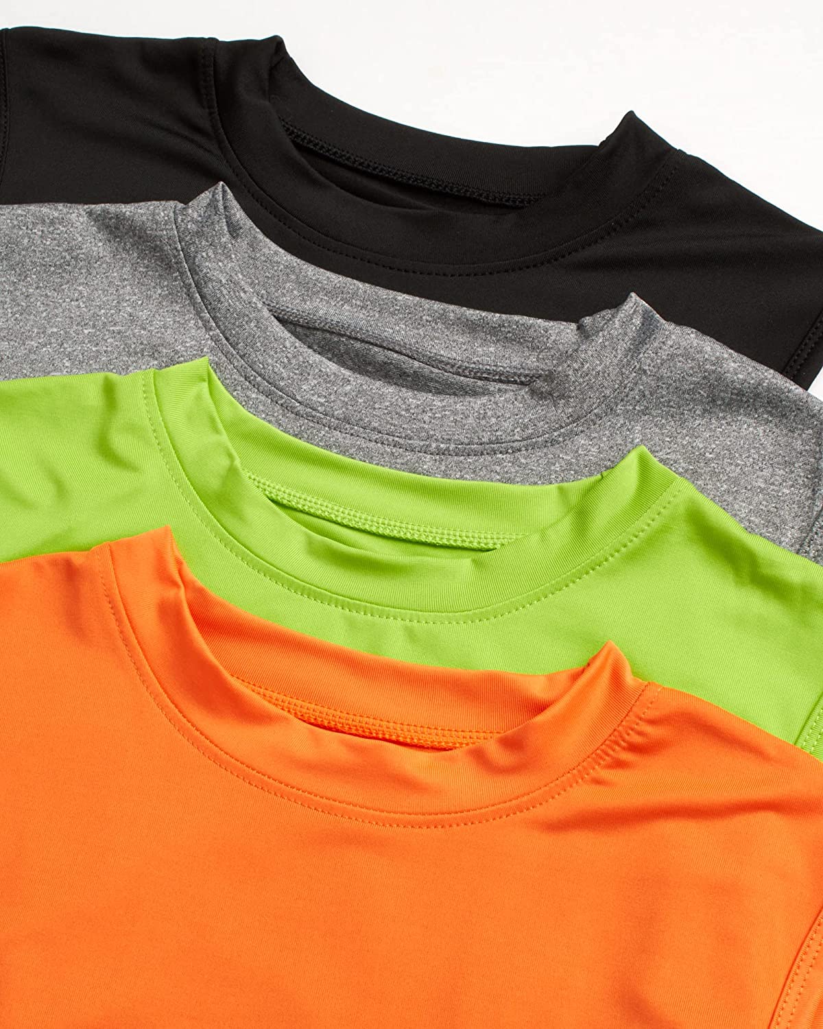 Black Bear Boys' Athletic Tank Tops - 4 Pack Dry Fit Performance Muscle Shirts for Boys (Sizes:4-18)