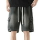 thumbnail image 1 of Pantalones cortos vaqueros holgados para hombre de Cagnkofi, estilo informal, estilo bermudas, holgados y rectos., 1 of 5