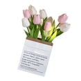 thumbnail image 2 of Flores Falsas,Flores Artificiales Estilo Tulipa Plantas Artificiales Flores De Plástico Diseño Elevado, 2 of 8