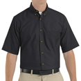 thumbnail image 3 of Red Kap Men's RK Poplin Dress Shirt, Black, SSL XL, 3 of 6