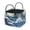 Blue Gold Marble Pattern, variant on Pzuqiu Cartoon Pickle Print Quilted Laundry Basket with Handles Foldable Large Capacity Soft Storage Hamper Heavy-Duty Easy-Clean Organizer for Bedroom Bathroom Nursery Dorm