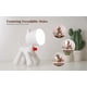 thumbnail image 2 of Children Battery Powered Cute Folding Puppy Table Lamp,Creative Bedroom Bedside USB Led Eye Protection Toddler Puppy Reading Night Light for Kids Room Decor,Nursery (White), 2 of 5